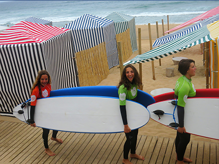 Camp de surf au Portugal