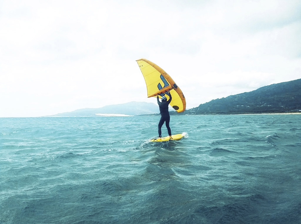 Camp de wingsurf à Tarifa, Espagne