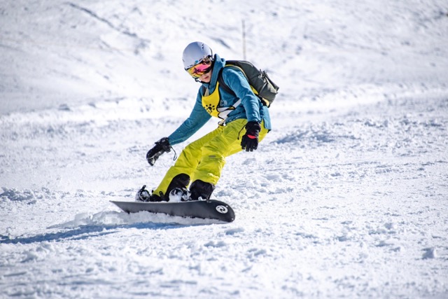 Les joies du snowboard dans les Deux-Alpes 