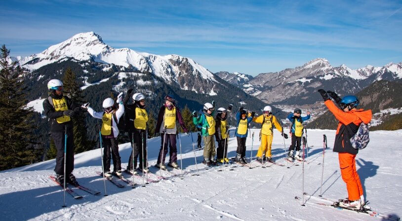 Colonie de ski à Châtel en Haute-Savoie